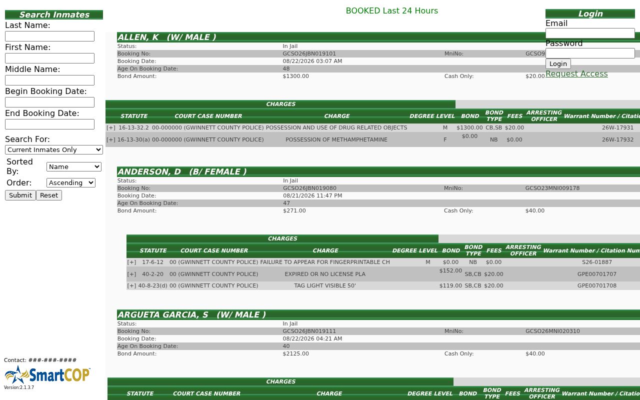 Gwinnett County Sheriff inmate search used in a Snellville resident lookup