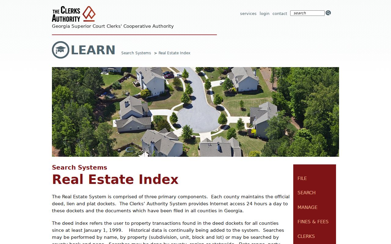GSCCCA Real Estate Index guide for Snellville deed searches